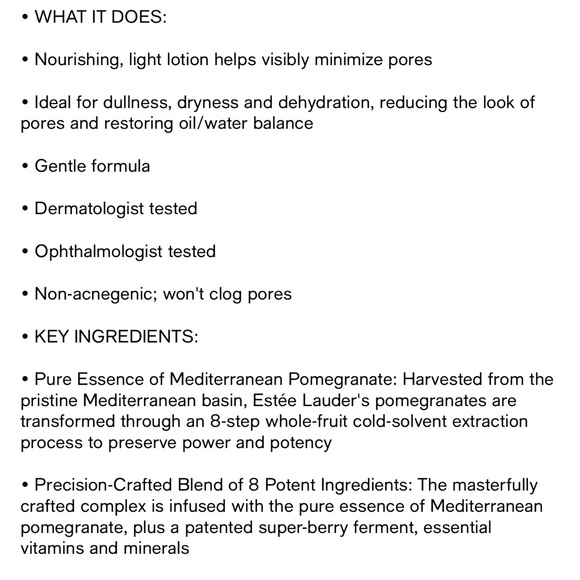 ESTĒE LAUDER NUTRITIOUS SUPER-POMEGRANATE 100ML - Picture 4 of 4